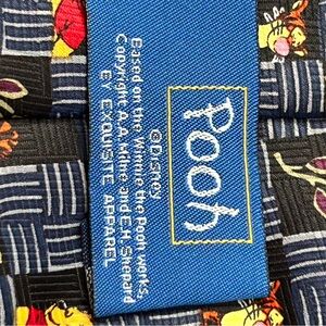 Disney Pooh Men's Tie - Blue and Black